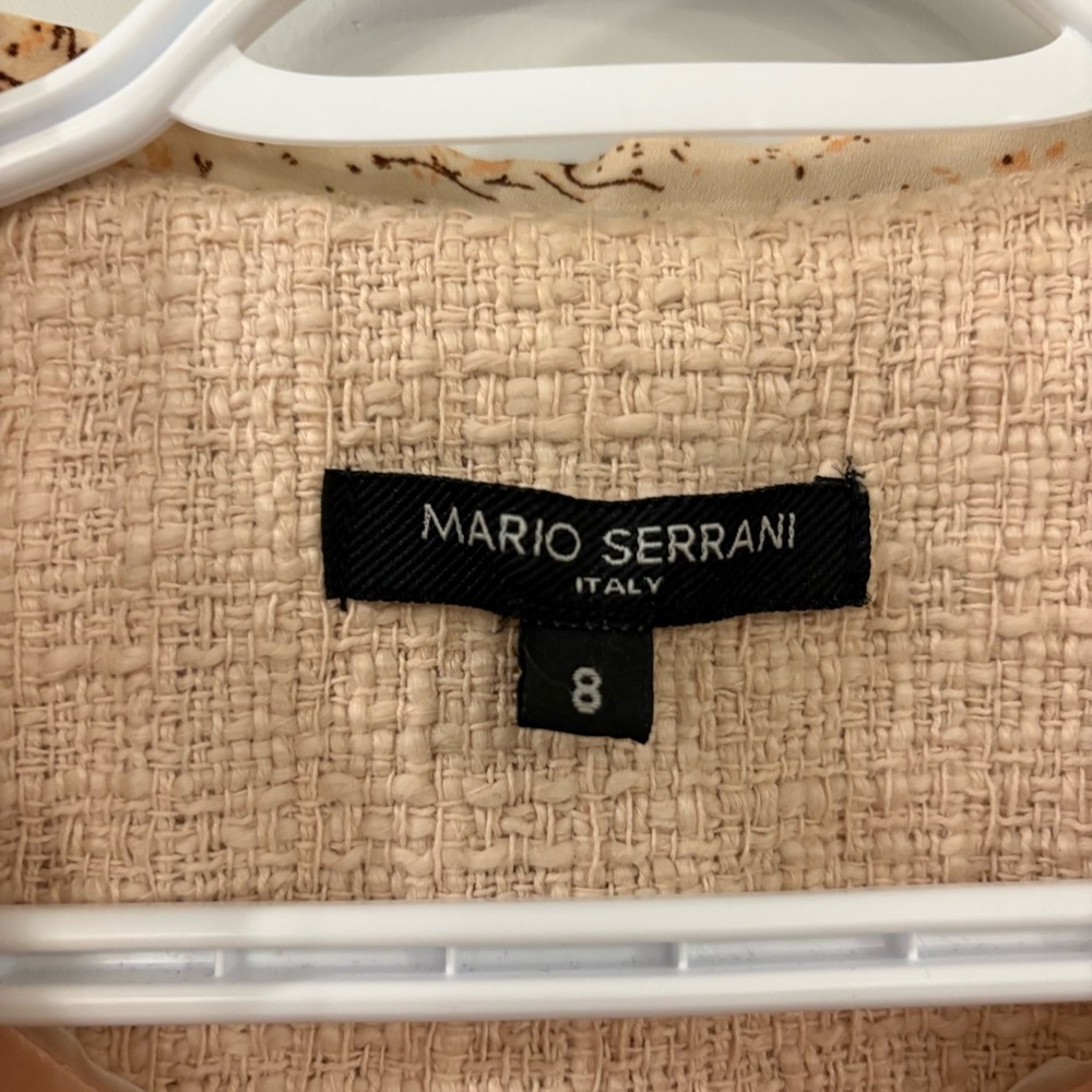 Mario Serrani Italy Tweed Blazer Chanel Style - Picture 4 of 14